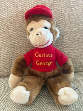 Vintage Curious George Monkey Stuffed Animal Classic 1984 Eden Toys
